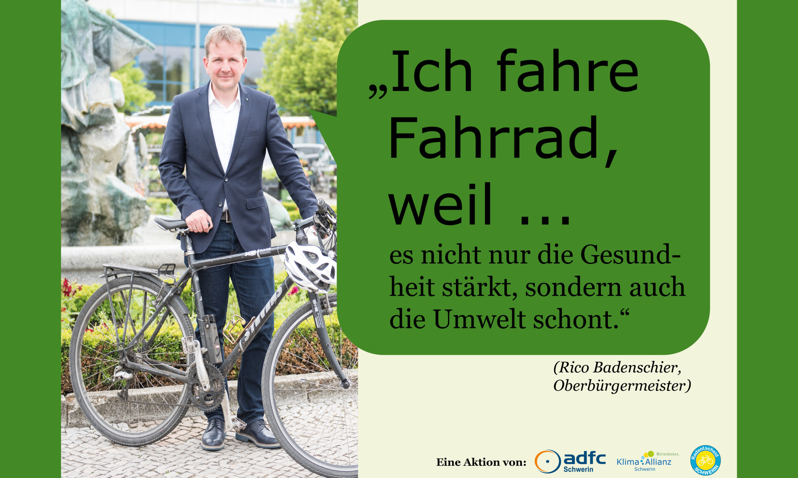Unsere Kampagne "Ich fahre Fahrrad, weil.." | Klima Allianz Schwerin